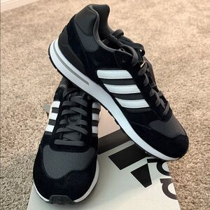 Adidas Run 80s Black Grey White – Brand New Men’s 10